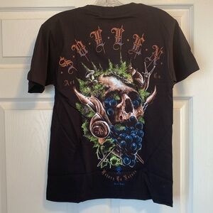NWT Black Graphic Tshirt Sullen Art Series Youth-Unisex SZ: Sm